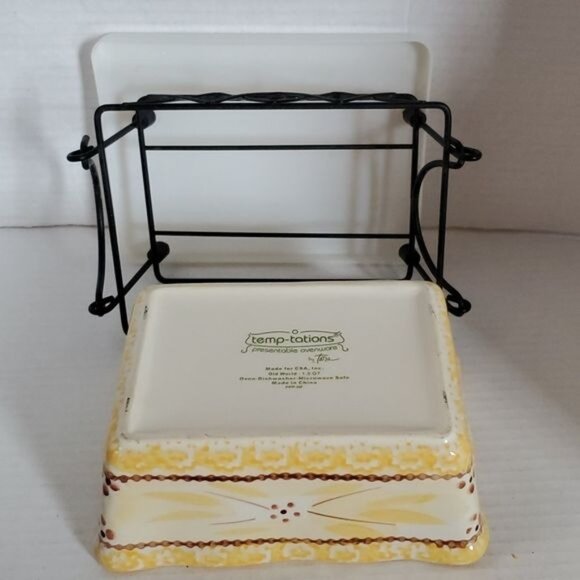 Temp-tations 1Quart Old World Ovenware Bakeware Cookware Casserole BAKING Dish - Picture 7 of 14